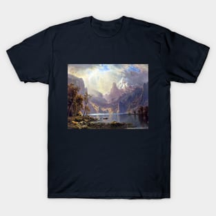Lake Tahoe by Albert Bierstadt T-Shirt